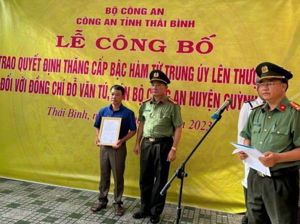 Thái Bình: Khởi tố hung thủ đâm Thượng úy công an hy sinh