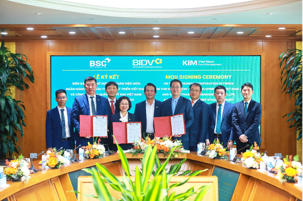 Chứng khoán BSC, BIDV và KIM Việt Nam ký kết thỏa thuận hợp tác toàn diện