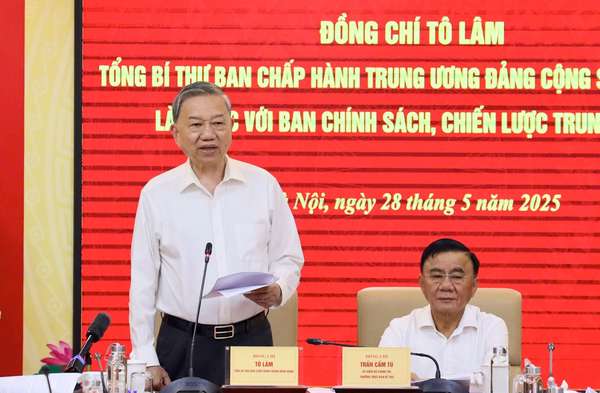 Tổng Bí thư Tô Lâm làm việc với Ban Chính sách, chiến lược Trung ương về cơ chế, chính sách quản lý hiệu quả thị trường vàng- Ảnh 2. Tổng Bí thư Tô Lâm làm việc với Ban Chính sách, chiến lược Trung ương về cơ chế, chính sách quản lý hiệu quả thị trường vàng- Ảnh 2.