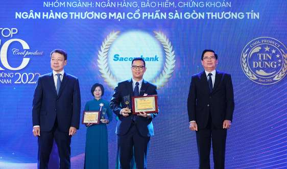 Công nghệ Tap To Phone của Sacombank  được vinh danh top 10 sản phẩm, dịch vụ tin dùng Việt Nam 2022