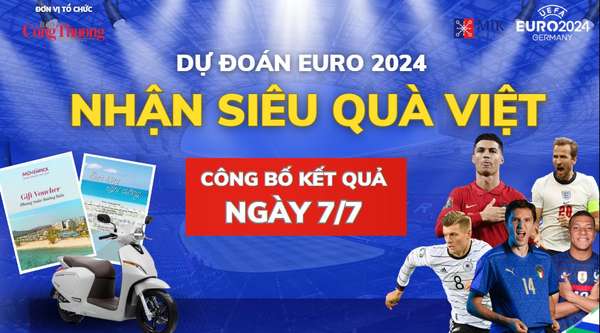 Công bố kết quả Dự đoán EURO - Nhận siêu quà Việt ngày 7/7