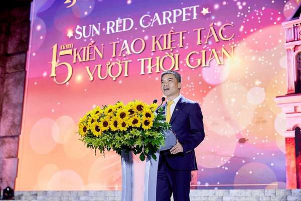 Ông Phạm Quốc Quân, Chủ tịch Sun Group Vùng Miền Nam phát biểu tại sự kiện. Ảnh Sun Property