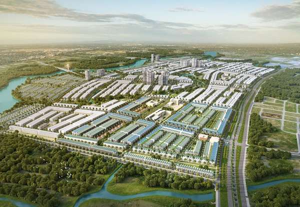 Phối cảnh tổng thể dự án T&T City Millennia tại Long An với quy mô 276ha