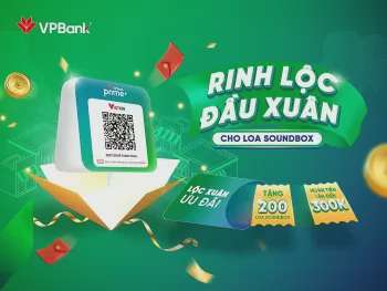 VPBank tặng loa thông báo biến động số dư dịp năm mới