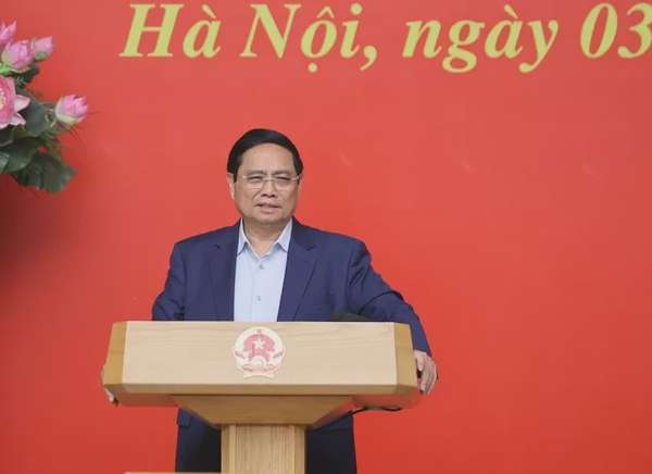 Thủ tướng Phạm Minh Chính chủ trì cuộc họp của Thường trực Chính phủ về dự thảo Nghị quyết của Chính phủ về phạm vi, đối tượng tiết kiệm chi thường xuyên dự toán ngân sách nhà nước năm 2025 - Ảnh: VGP/Nhật Bắc