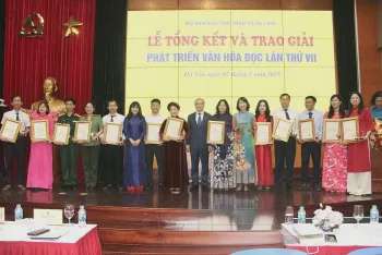 Vinh danh 35 cá nhân, tập thể phát triển văn hóa đọc