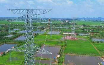 Toàn cảnh đường dây 500kV Lào Cai - Vĩnh Yên