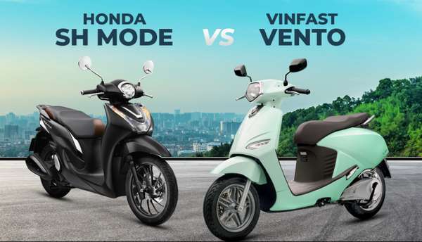 Tài chính 60 triệu, nên lựa chọn Honda SH Mode hay xe máy điện VinFast Vento?