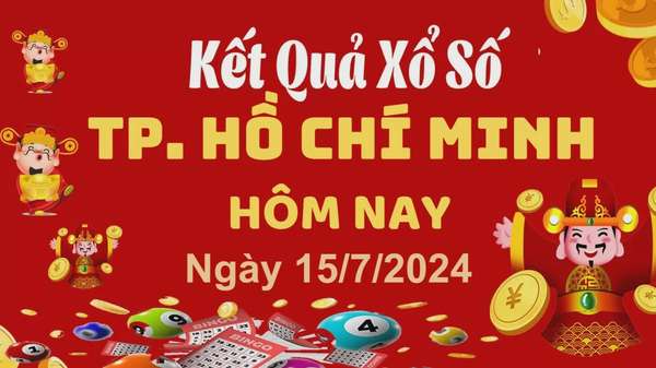 XSHCM 15/7, Kết quả xổ số TP.HCM hôm nay 15/7/2024, KQXSHCM thứ Hai ngày 15 tháng 7