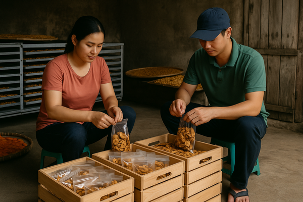 khởi nghiệp từ việc sấy chuối