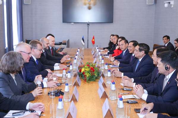 Thủ tướng Phạm Minh Chính hội kiến Chủ tịch Quốc hội Estonia- Ảnh 8. Thủ tướng Phạm Minh Chính hội kiến Chủ tịch Quốc hội Estonia- Ảnh 8.