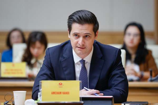 Thủ tướng đề nghị doanh nghiệp Hoa Kỳ ủng hộ thỏa thuận thương mại cùng có lợi- Ảnh 4. Thủ tướng đề nghị doanh nghiệp Hoa Kỳ ủng hộ thỏa thuận thương mại cùng có lợi- Ảnh 4.