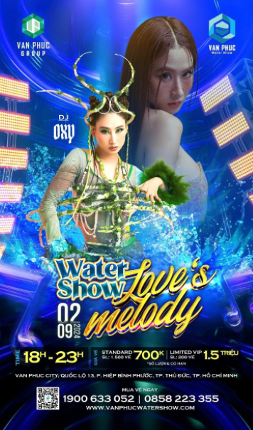 Nghỉ lễ 2/9 đến Van Phuc City xem nhạc nước Water Show Love’s Melody