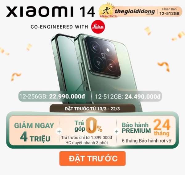 Xiaomi 14 về Việt Nam với giá hơn 22 triệu đồng, máy xách tay hết thời