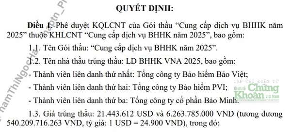 PVI nằm trong liên danh trúng gói thầu lớn tại Vietnam Airlines