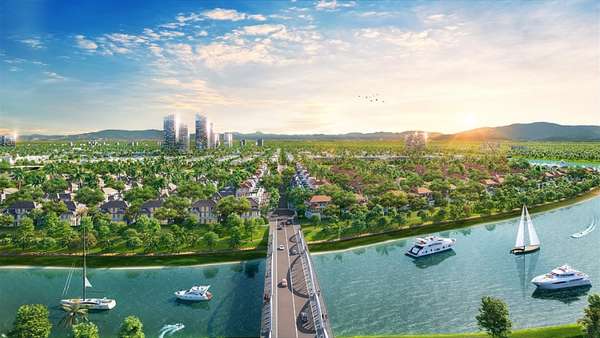 Sunneva Island - Dự án tái phát triển đô thị tốt nhất Việt Nam. Ảnh phối cảnh minh họa Sun Property