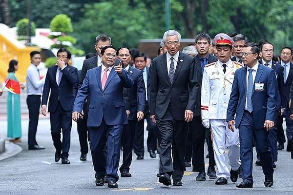 Chuyến thăm lần này của Thủ tướng Lý Hiển Long là chuyến thăm thứ 5 của ông tới Việt Nam trên cương vị Thủ tướng - Ảnh: VGP/Nhật Bắc