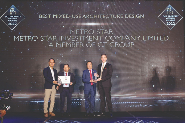 Dự án Metro Star đã đạt giải thưởng Dự án phức hợp có thiết kế kiến trúc đẹp nhất Việt Nam 2022 