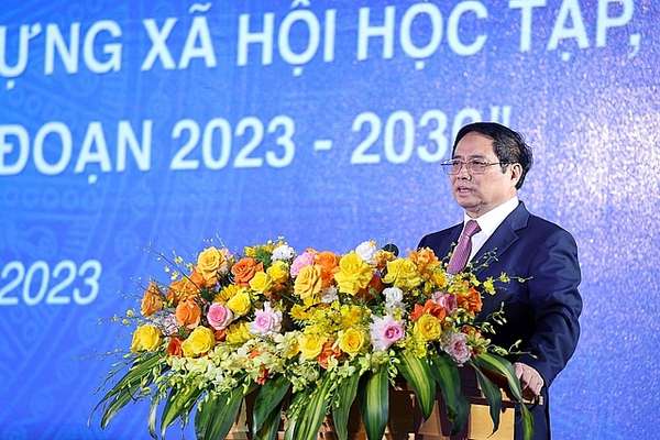 Thủ tướng Phạm Minh Chính: Nền giáo dục nước ta đã có những chuyển biến quan trọng - Ảnh: VGP/Nhật Bắc