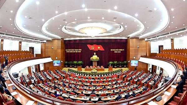 Hội nghị giữa nhiệm kỳ Ban Chấp hành Trung ương Đảng Cộng sản Việt Nam khóa XIII. (Ảnh NGUYỄN ĐĂNG)