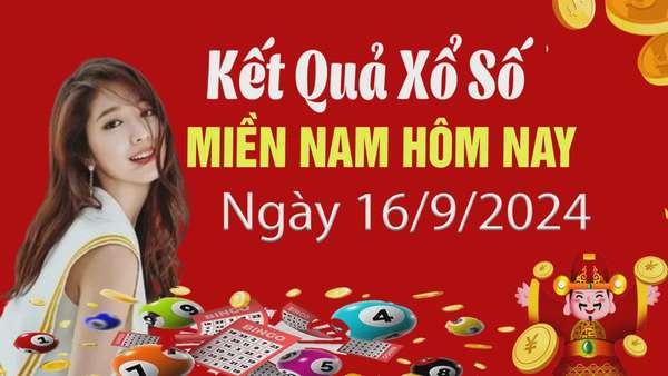 Kết quả Xổ số miền Nam ngày 16/9/2024, KQXSMN ngày 16 tháng 9, XSMN 16/9, xổ số miền Nam hôm nay