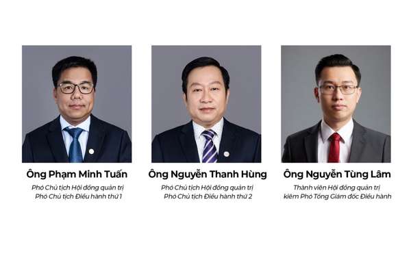 Hội đồng quản trị Bamboo Capital (BCG): Ông Phạm Minh Tuấn và ông Phạm Thanh Hùng là phó chủ tịch điều hành