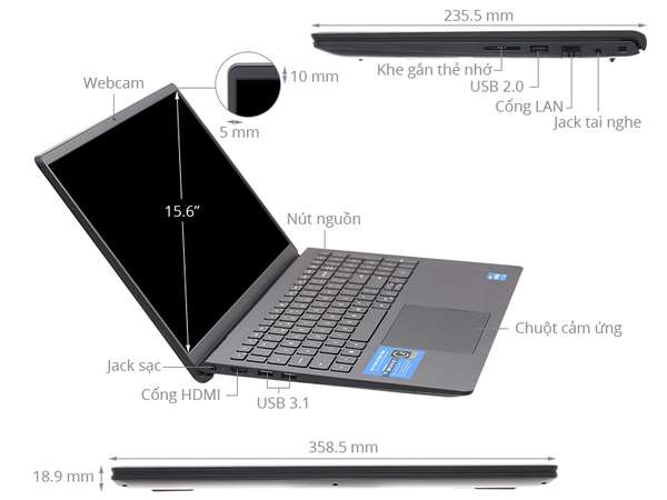 Dell Vostro 15: Laptop văn phòng cho người dùng thế hệ mới với mức giá quá ổn
