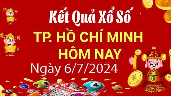 XSHCM 6/7, Kết quả xổ số TP.HCM hôm nay 6/7/2024, KQXSHCM thứ Bảy ngày 6 tháng 7