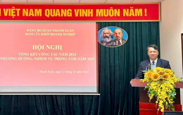 Đảng bộ Khối Doanh nghiệp quận Thanh Xuân tổng kết công tác năm 2024, triển khai nhiệm vụ trọng tâm năm 2025