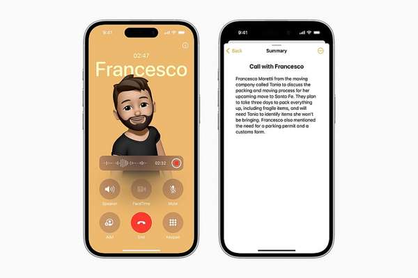 Apple Intelligence giúp ghi âm và tóm tắt cuộc gọi qua ứng dụng Notes
