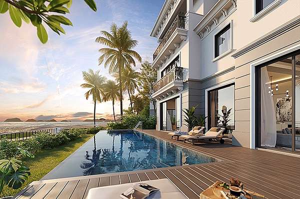 Ảnh phối cảnh dự án Grand Bay Halong Villas. Ảnh: BIM Land. 