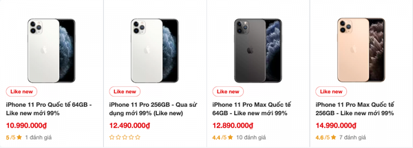 Giá iPhone 11 Pro Max mới nhất ngày 30/12: Giảm hơn nửa giá, quá 