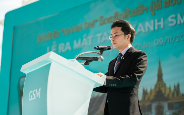 Ông Nguyễn Văn Thanh – Tổng Giám đốc công ty GSM toàn cầu phát biểu tại sự kiện