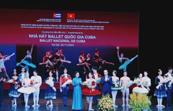 Tổng Bí thư Tô Lâm dự chương trình biểu diễn của Đoàn Nhà hát Ballet Quốc gia Cuba