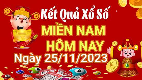 Xổ số miền Nam 25/11, SXMN 25/11, XSMN 25/11, Kết quả Xổ số miền Nam thứ bảy