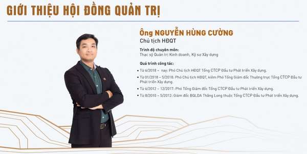 Ông Nguyễn Hùng Cường được bầy làm Chủ tịch HĐQT DIC Corp