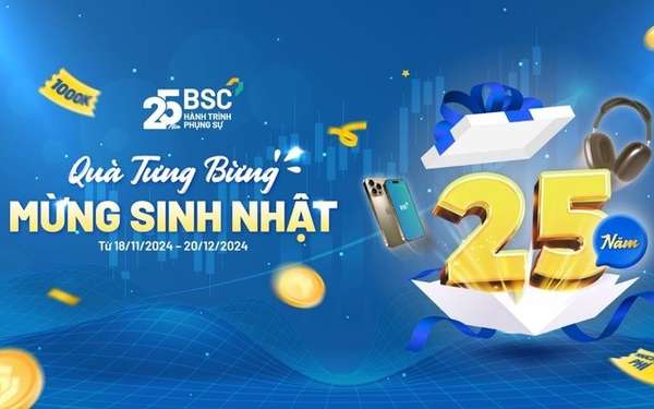 Chứng khoán BIDV (BSC) tung ưu đãi lớn tri ân khách hàng