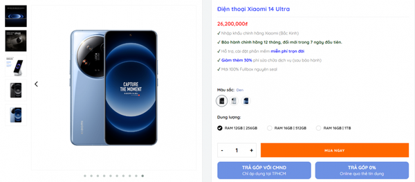 Những cửa hàng bán Xiaomi 14 Ultra giá rẻ tại Việt Nam