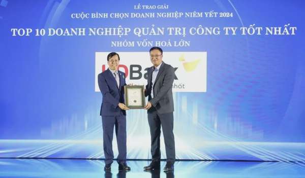 HDBank đạt bộ ba giải thưởng tại cuộc bình chọn 'Doanh nghiệp niêm yết 2024'