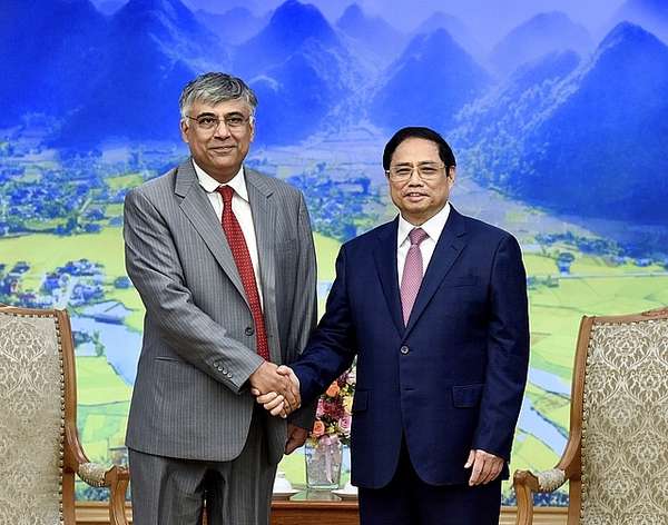 Thủ tướng Phạm Minh Chính cho biết, Chính phủ Việt Nam luôn lắng nghe và đánh giá cao các ý kiến đánh giá, tư vấn chính sách từ phía IMF - Ảnh: VGP/Nhật Bắc
