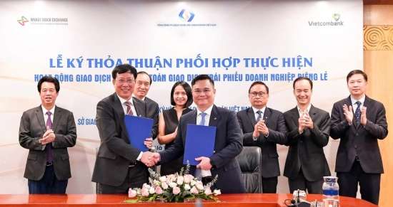 Vietcombank thanh toán cho hệ thống giao dịch trái phiếu doanh nghiệp phát hành riêng lẻ