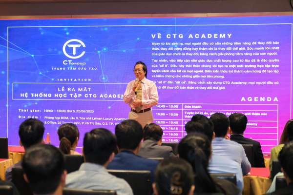 Ông Vũ Hồng Quang – Phó Chủ tịch Tập đoàn CT Group chia sẻ tại sự kiện