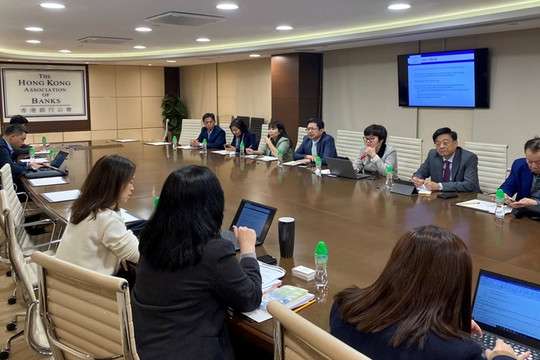 Hiệp hội Ngân hàng Việt Nam thăm và làm việc với Hiệp hội Ngân hàng Hồng Kông