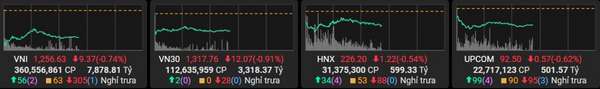 VN-Index giảm 9,37 điểm, nhóm dầu khí và công nghệ trở thành điểm sáng phiên 19/12