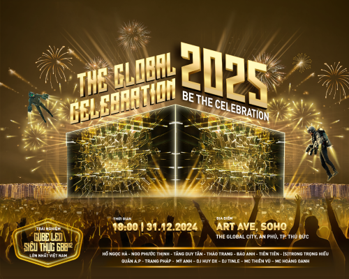 Lễ hội đón năm mới 2025 “The Global Celebration Party” sẽ diễn ra vào ngày 31/12/2024 tại trung tâm mới