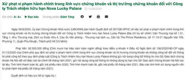 Liên tiếp các tin kém vui về Novaland (NVL)