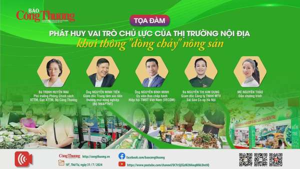 Sắp diễn ra Tọa đàm 'Phát huy vai trò chủ lực của thị trường nội địa, khơi thông dòng chảy nông sản'