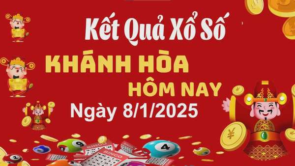 XSKH 8/1, kết quả xổ số Khánh Hòa hôm nay 8/1/2025