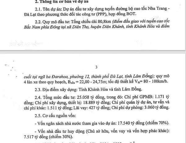 Sơ bộ về dự án theo đề xuất của Tập đoàn Sơn Hải