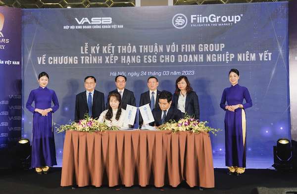 VASB và FiinGroup ký kết thỏa thuận hợp tác Chương trình xếp hạng ESG cho các doanh nghiệp niêm yết